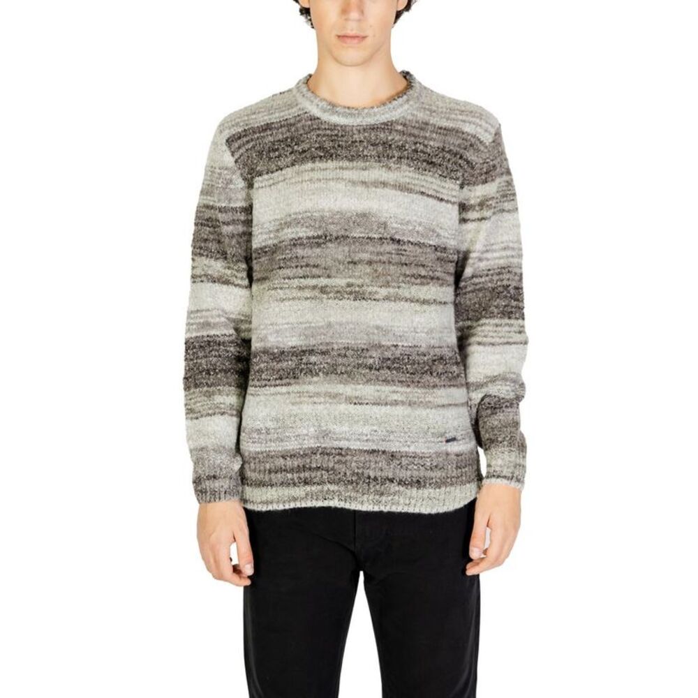 Gianni Lupo Gray Polyacrylic Men's Sweatshirt